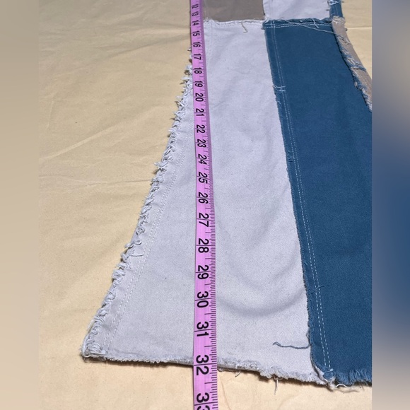 KTOO Grunge boho Patchwork Pant hippie Flare Pants size medium (26 waist) - Picture 12 of 12